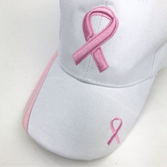 Breast Cancer Awareness Month Support Bundle of 2 Ball Caps NEW - Picture 6 of 14